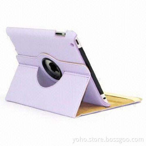 Light Purple 360 Degrees Case for iPad 2 and iPad 3, Supports Auto-on/Off Feature
